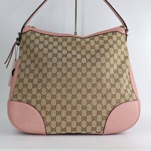 *NEW* Gucci GG Monogram Large Margaux Hobo Beige Soft Pink